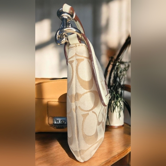 Coach Kristin Signature Sateen Flap Crossbody Style No. F48983 - Picture 7 of 12